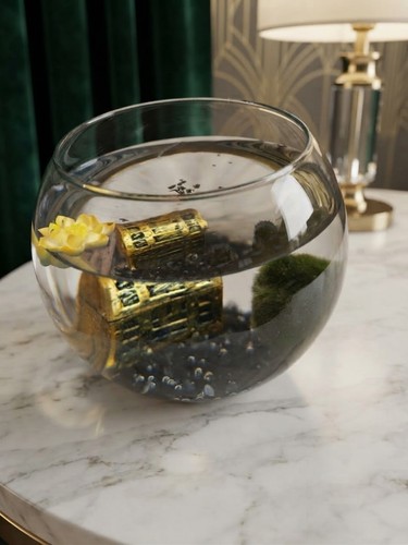 Marimo boccia vetro con - marimo, in