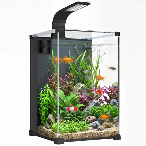 Pawhut acquario casalingo 36l - acquario,
